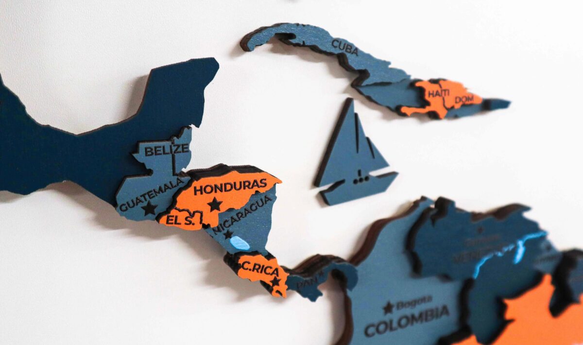 Neft Wooden World Map - Image 3