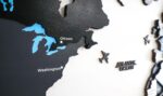 Gray Wooden World Map - Image 4