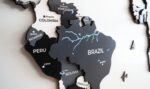Gray Wooden World Map - Image 8